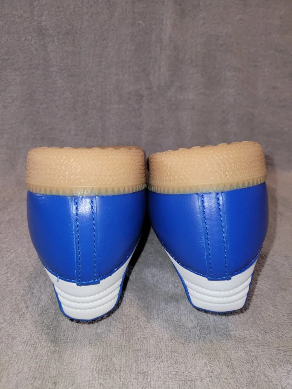 Adidas Samba OG Originals Athletic Shoes In Blue White Tan Gum Men's Size 10